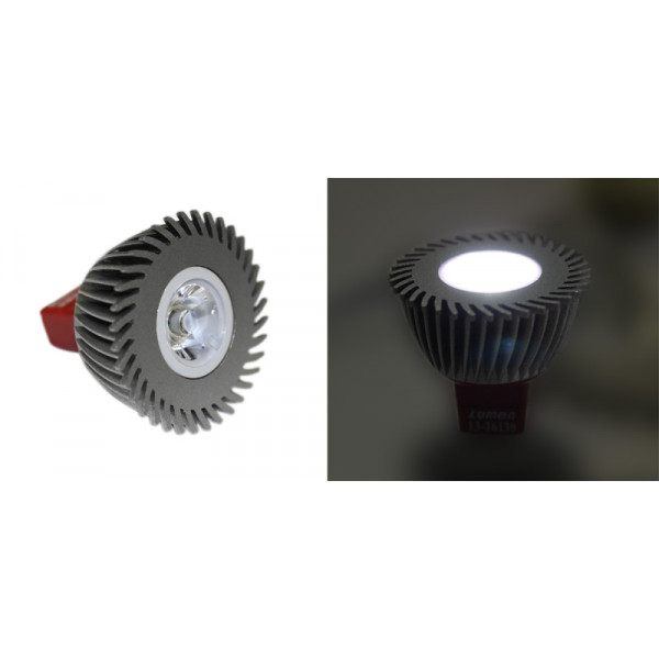 Power led MR16 3W-12V AC/DC 10° COOL WHITE exchangable len