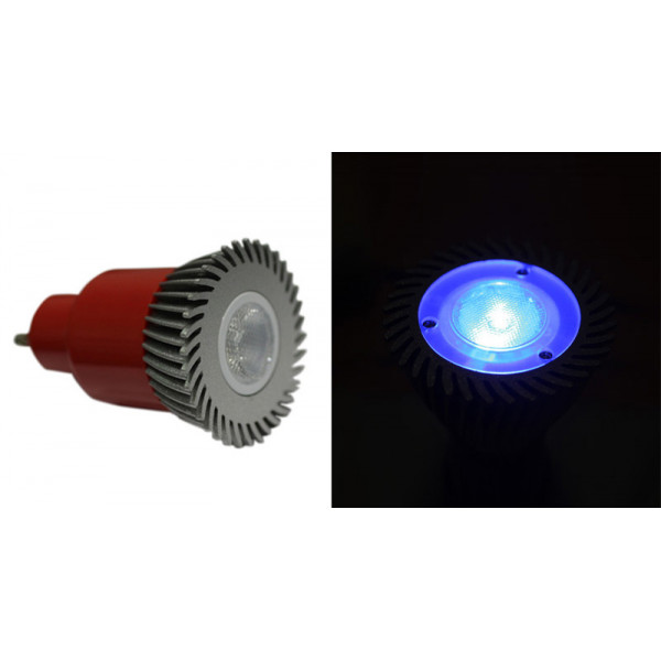 Power led GU10 3W-230V 30' blue