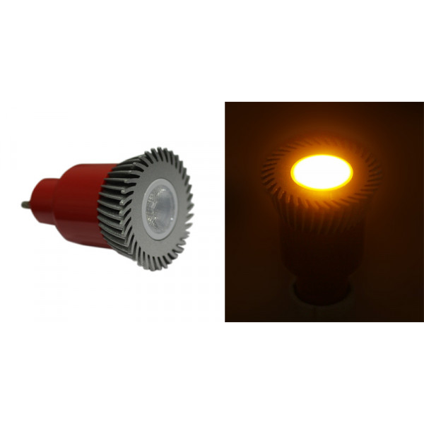 Power led GU10 3W-230V 30' amber