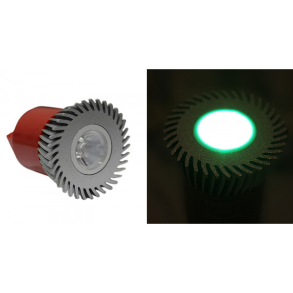 Power led MR16 3W-230V 10' green