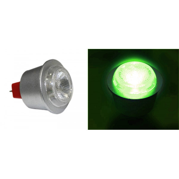 Led Lamps MR11 2W 12VAC/DC 30° green
