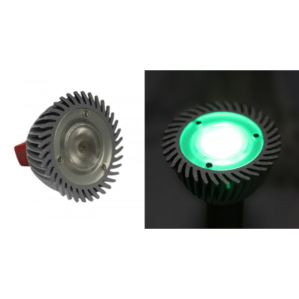 Power led dimmable MR16 3W-12V AC/DC 10° green