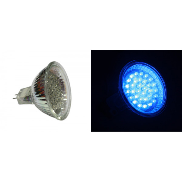 Led PAR16 32Led 12VDC 2.0W 45° Blue