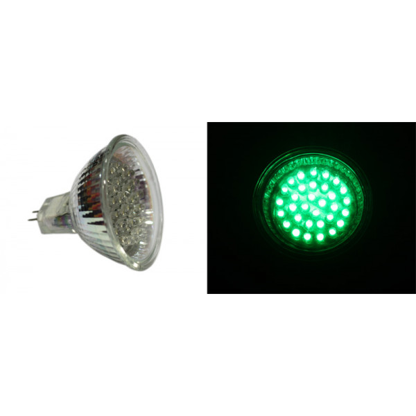 Led PAR16 32Led 12V 2.0W 45° Green