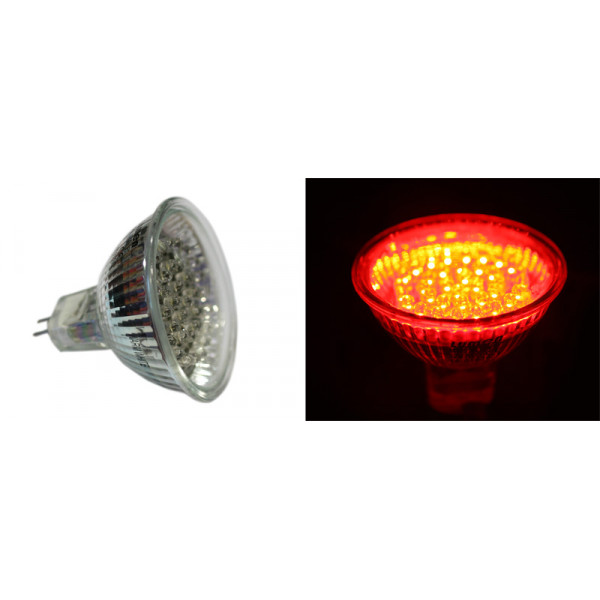 Led PAR16 36Led 12VDC 2.1W 15° Red