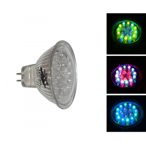 Led PAR16 24Led 230V 0.7W 30° RGB