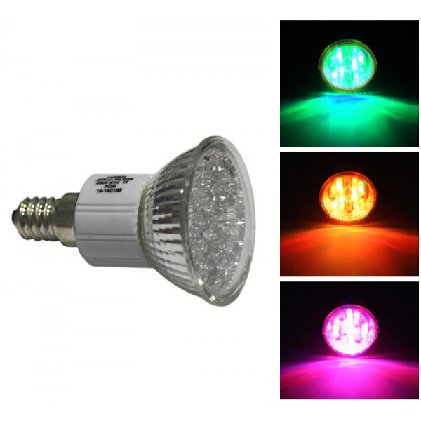 Led Lamp E14 24LED 230V 0.8W 30° RGB