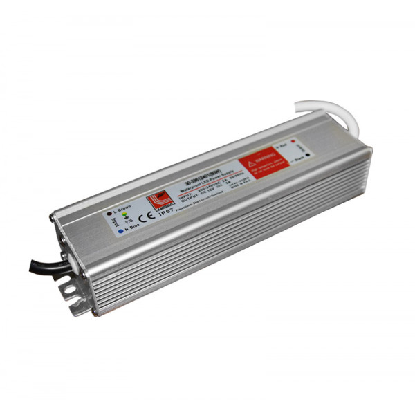 Aluminum power supply for LED strips 240V/12VDC 60W IP67