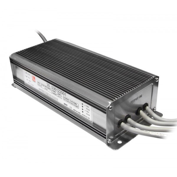 Aluminum power supply for LED strips 240V/12VDC 200W IP67