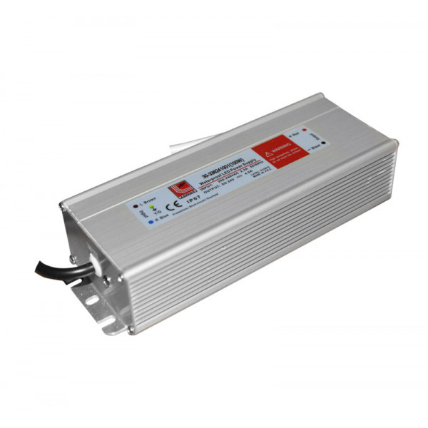 Aluminum power supply for LED strips 240V/24VDC 100W IP67