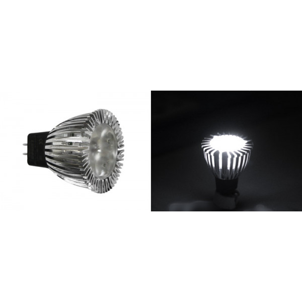Power led Lamp MR11 3W 12VAC/DC Dimmable 25° 5500K