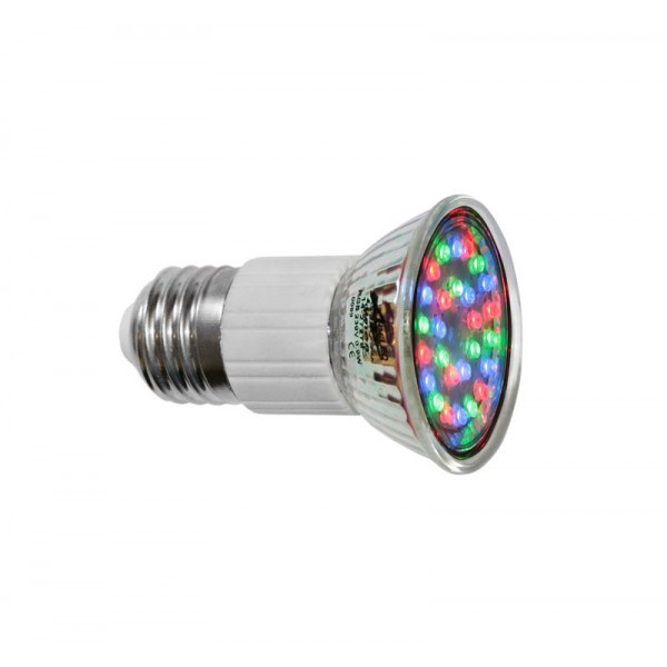 Led Lamp E27 27LED 230V 0.8W 30° RGB