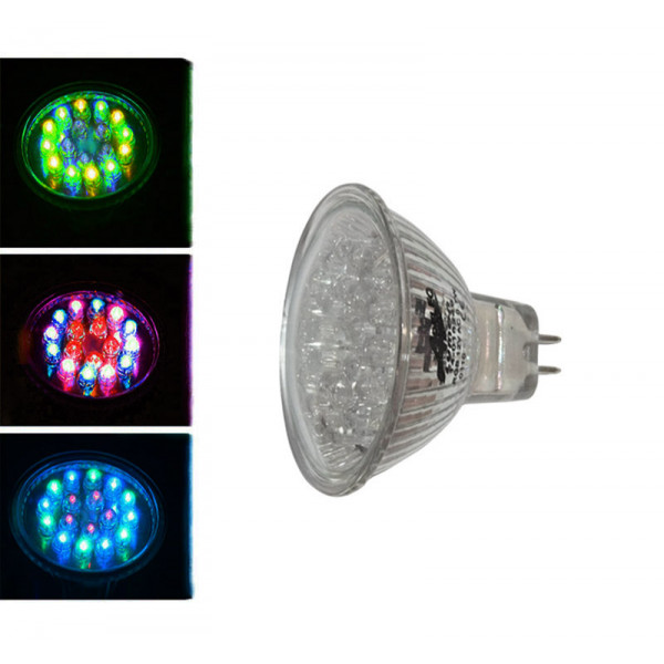 Led PAR16 24Led 12VAC 0.7W 30° RGB