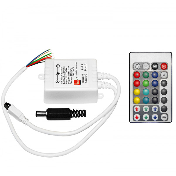 Controller & Dimmer for RGB LED strip 12VDC 72W /24VDC 144W