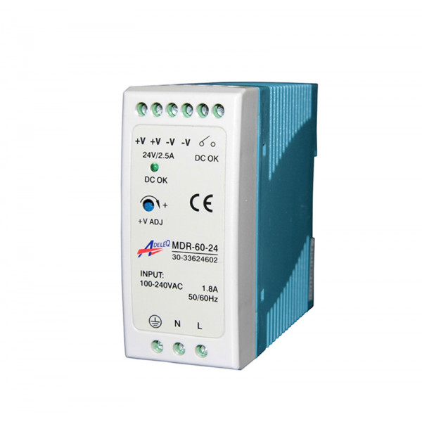 Din Rail Power Supply Unit 220-240VAC/24VDC 60W