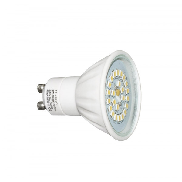 Led SMD GU10 Ceramic Clear Glass Cover 230VAC 4W 110° Cool White