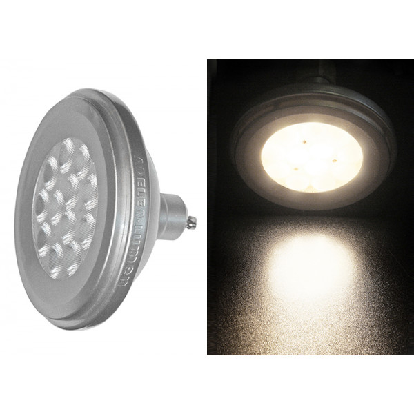 Led SMD AR111 Aluminium GU10 230VAC 12W 36° Warm White