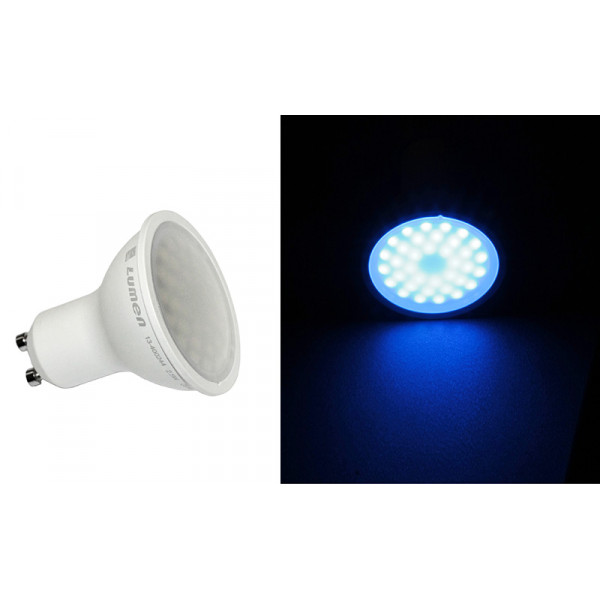 Led SMD GU10 Frosted Cover 230V 2.5W 105° Blue