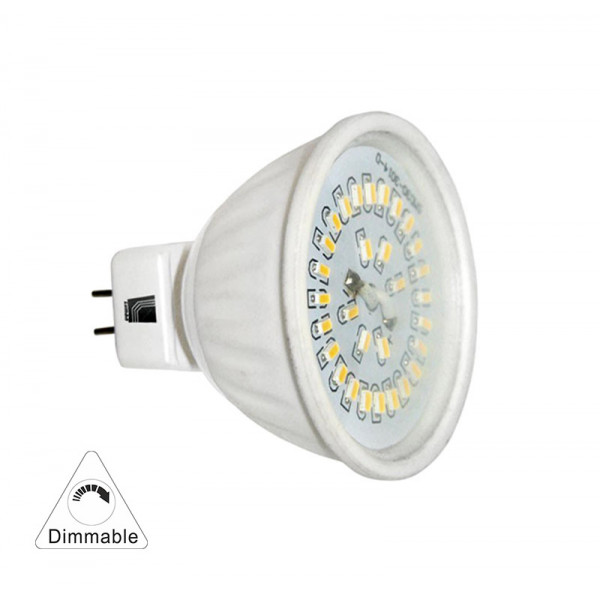 Led SMD MR16 12VAC/DC 4W 100° Dimmable Warm White