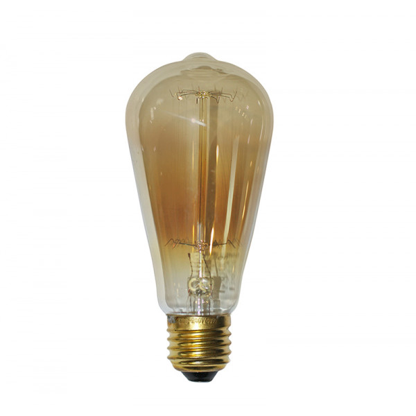Carbon Decorative Lamp Filament ST64-P E27 230V 40W 2200K
