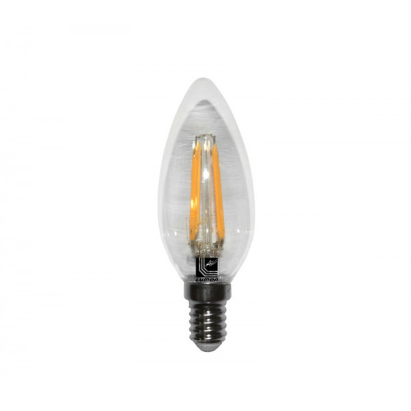 Led COG E14 Clear Candle 230V 4W Warm White