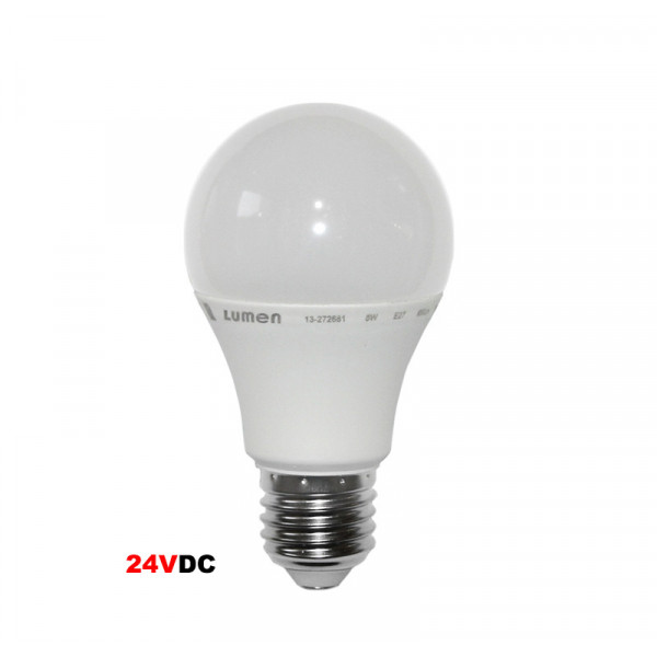 Led A60 Matte E27 24VAC/DC 8W Neutral White