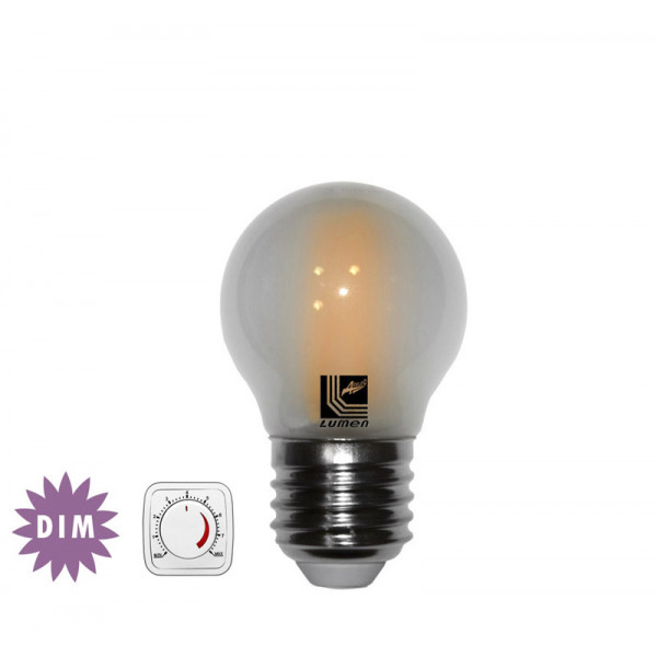 Led COG E27 Frosted G45 230V 4W Dimmable Cool White