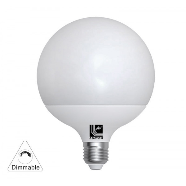 Led Globe G120 E27 230V 15W Dimmable Warm White