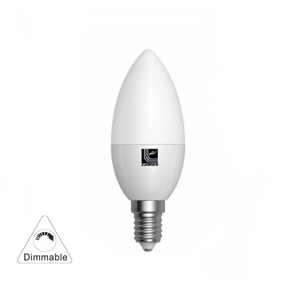 Led Candle Ε14 Matte 230V 6W Dimmable Warm White