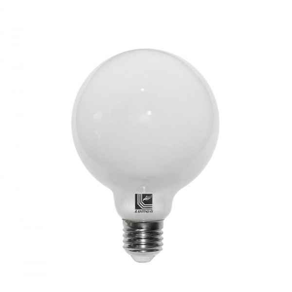 Led COG E27 Milky Glass G95 230V 8W Neutral White