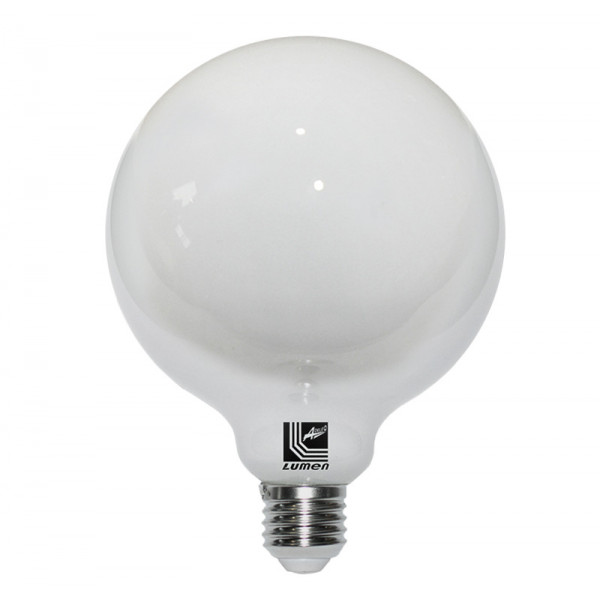 Led COG E27 Milky Glass G125 Ε27 10W Neutral White