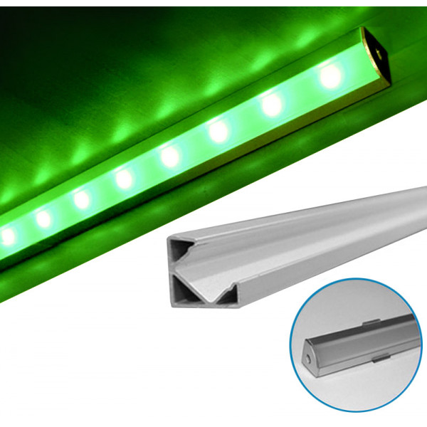 Aluminum LED profile 1m wall mounted L type for LED strip max W:12mm