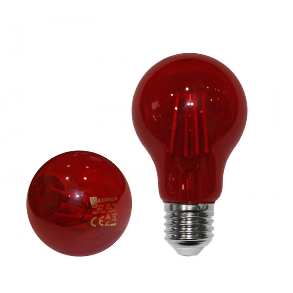 Led COG A60 Ε27 230V 6W Red