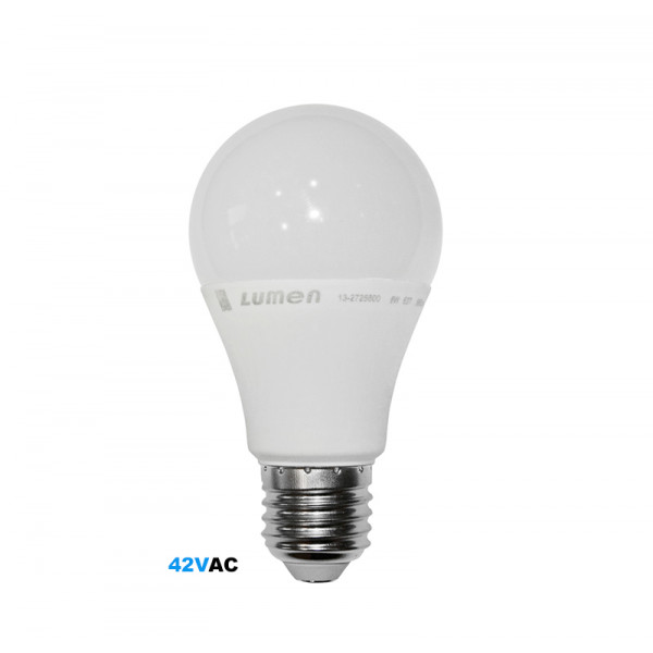 Led A60 Matte E27 42VAC 6W Warm White