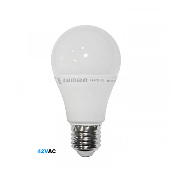 Led A60 Matte E27 42VAC 10W Warm White