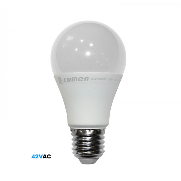 Led A60 Matte E27 42VAC 12W Warm White