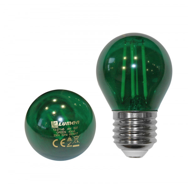 Led COG G45 Ε27 230V 4W Green