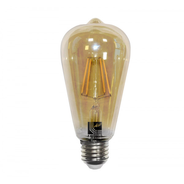 Led COG E27 Golden ST64 230V 6W Warm White