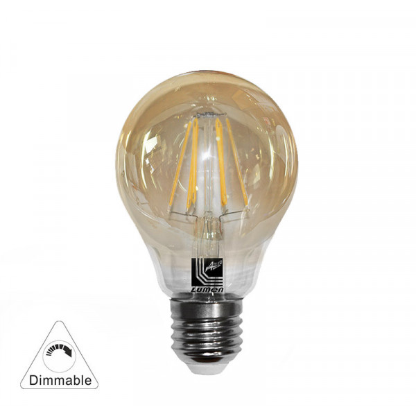 Led COG E27 Golden A60 230V 6W Dimmable Warm White