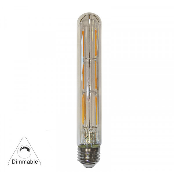 Led COG Ε27 Clear T30 L:185mm D:30mm 230V 6W Dimmable Warm White