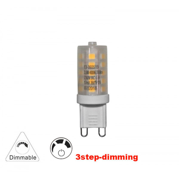 Led SMD G9 Ceramic 230V 3.5W 3 Step Dimmer Neutral White