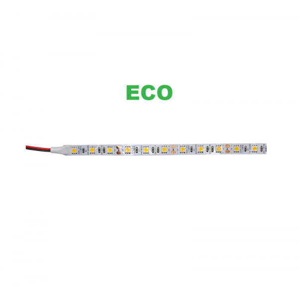 LED Strip Adhesive White PCB 5m 12VDC 14,4W/m 60L/m Amber IP20 eco