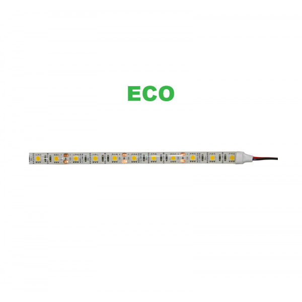 LED Strip Adhesive White PCB 5m 12VDC 14,4W/m 60L/m Warm White IP54 eco