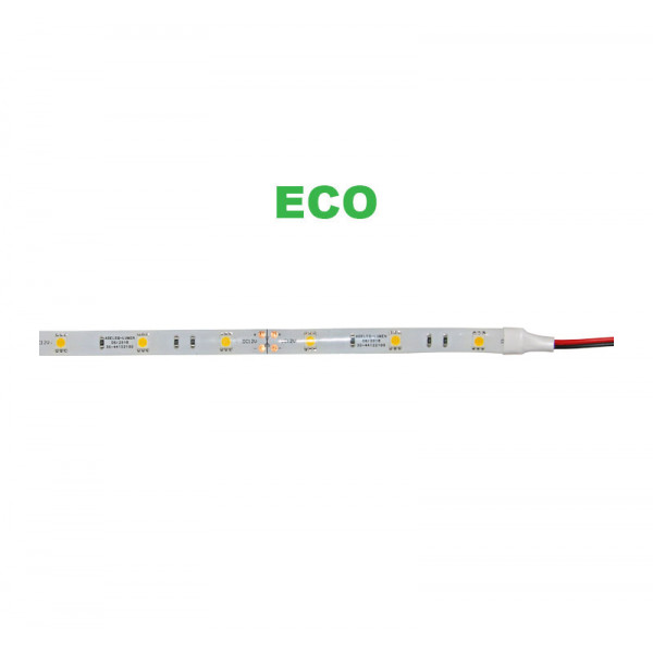 LED Strip Adhesive White PCB 5m 12VDC 4,8W/m 60L/m Warm White IP54 eco