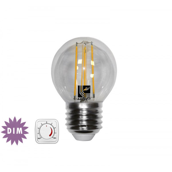 Led COG E27 Clear G45 230V 6W Dimmable Warm White