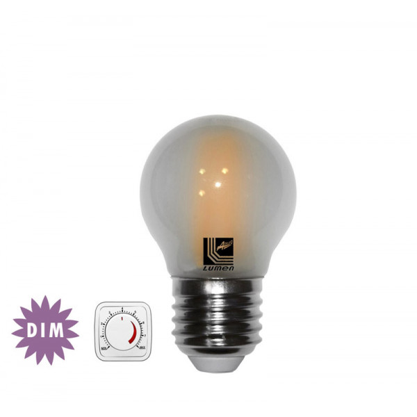 Led COG E27 Frosted G45 230V 6W Dimmable Cool White