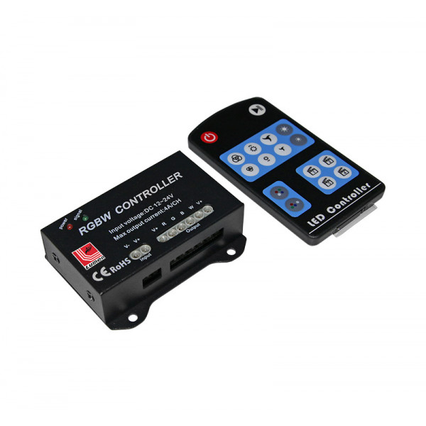Controller for RGB+W LED strip 12VDC/192W 24VDC/384W 16A