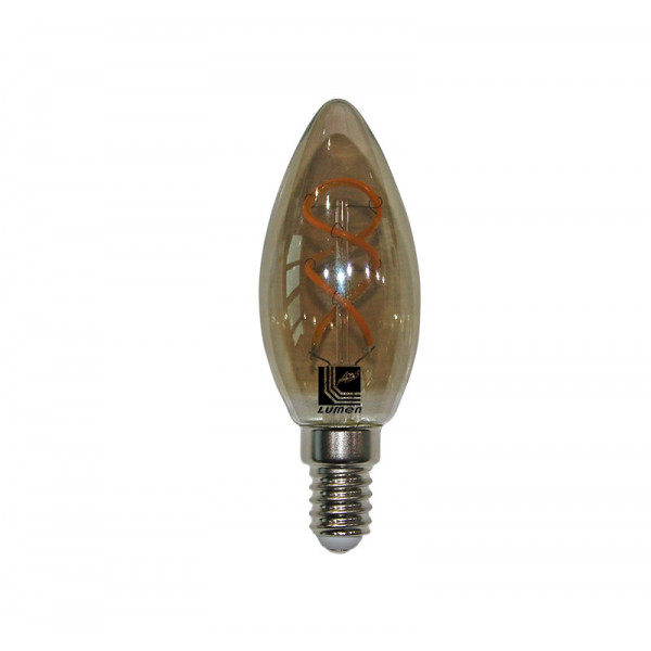 Led COG E14 Smoky Candle 230V 4W Warm White