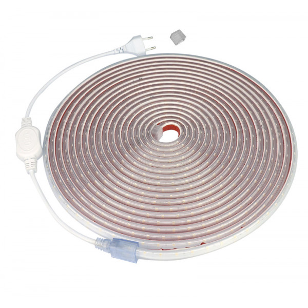 LED Strip 10m 230VΑC 10W/m Warm White IP65