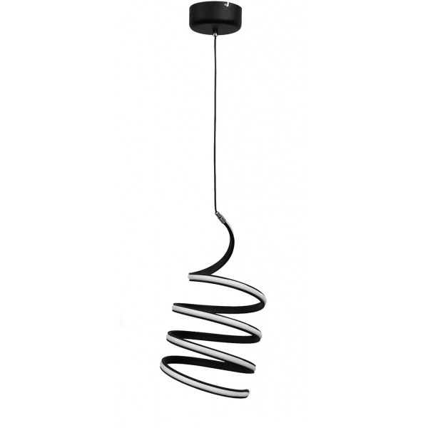 Pendant Spiral Led B Black